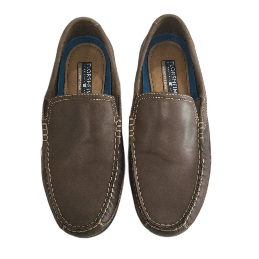 Florsheim Shoes Men's Size 8 Color Brown Moto Venetian Slip-On Oxford